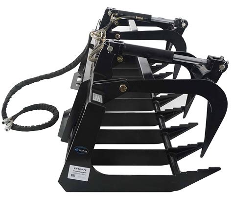 titan attachments skid steer root grapple bucket attachment|titan attachments for sale.